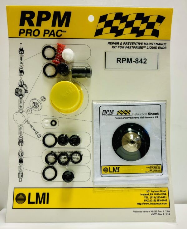 LMI Pump Liquid End Spares & Overhaul Kit