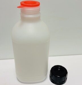 1ltr HDPE Sample Bottle with Screw Top Sealed Lid