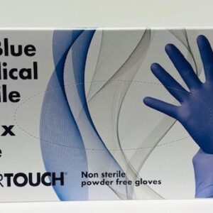 Medium Latex Free Ice Blue Nitrile Gloves